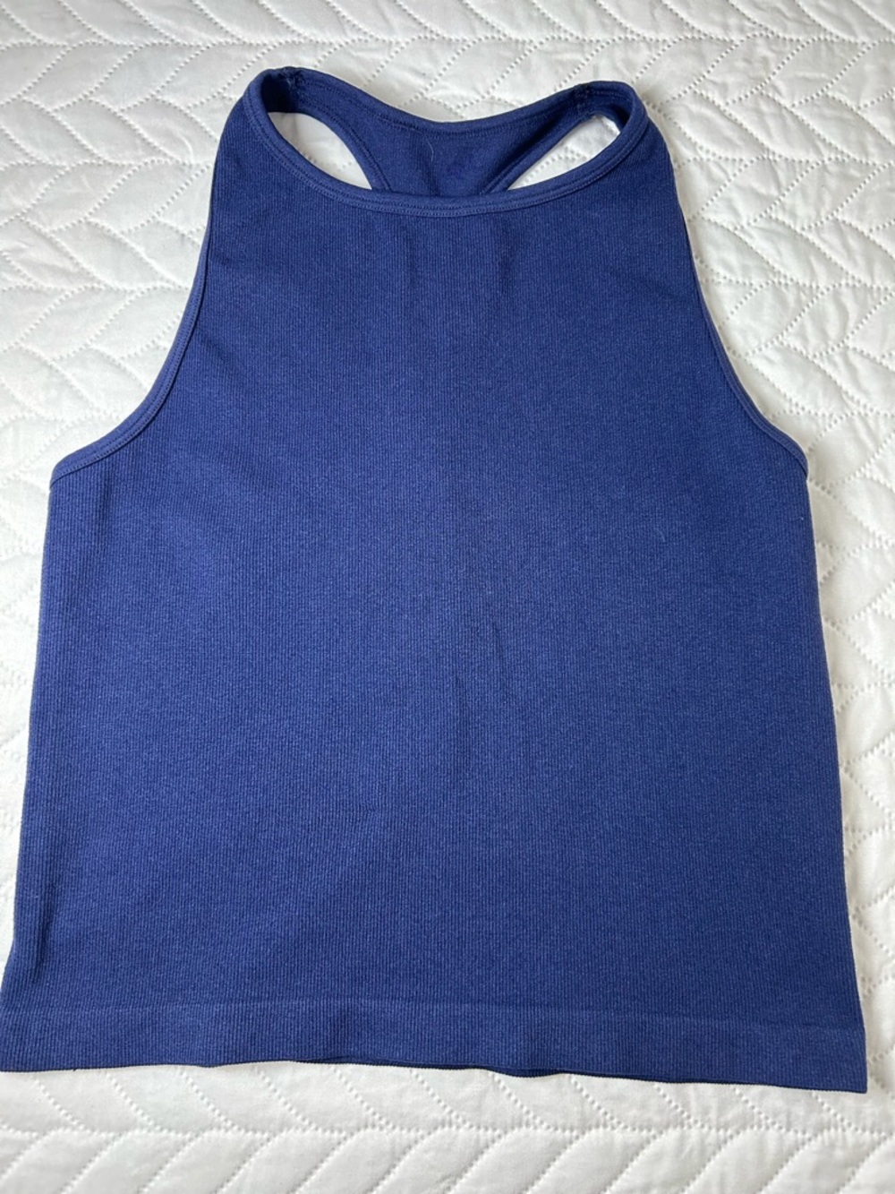 Free People Intimately Happiness Runs Crop Tank - Navy Blue - Size M/L